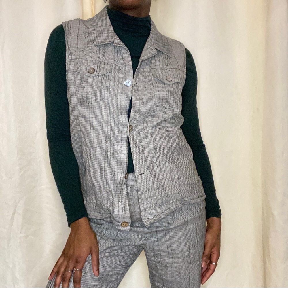 CHICOS |  2PC Grey Woman Textured Set | 2PC Set | Chicos Grey Set | Chicos Set